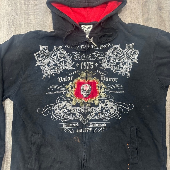 avirex oversized zip up - Picture 2 of 3